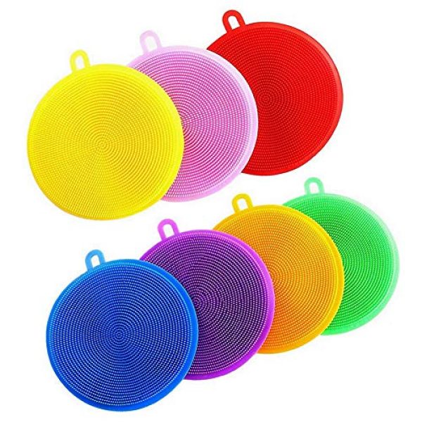 Silicone Dish Scrubber - Reusable Rubber Sponges - CHU