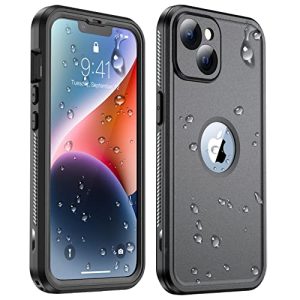 Temdan [Real 360 for iPhone 14 Plus Phone Case Waterproof, Built-in 9H Tempered Glass Camera Lens & Screen Protection [Military Dropproof][Shockproof Phone Case][Dustproof][IP68 Underwater]
